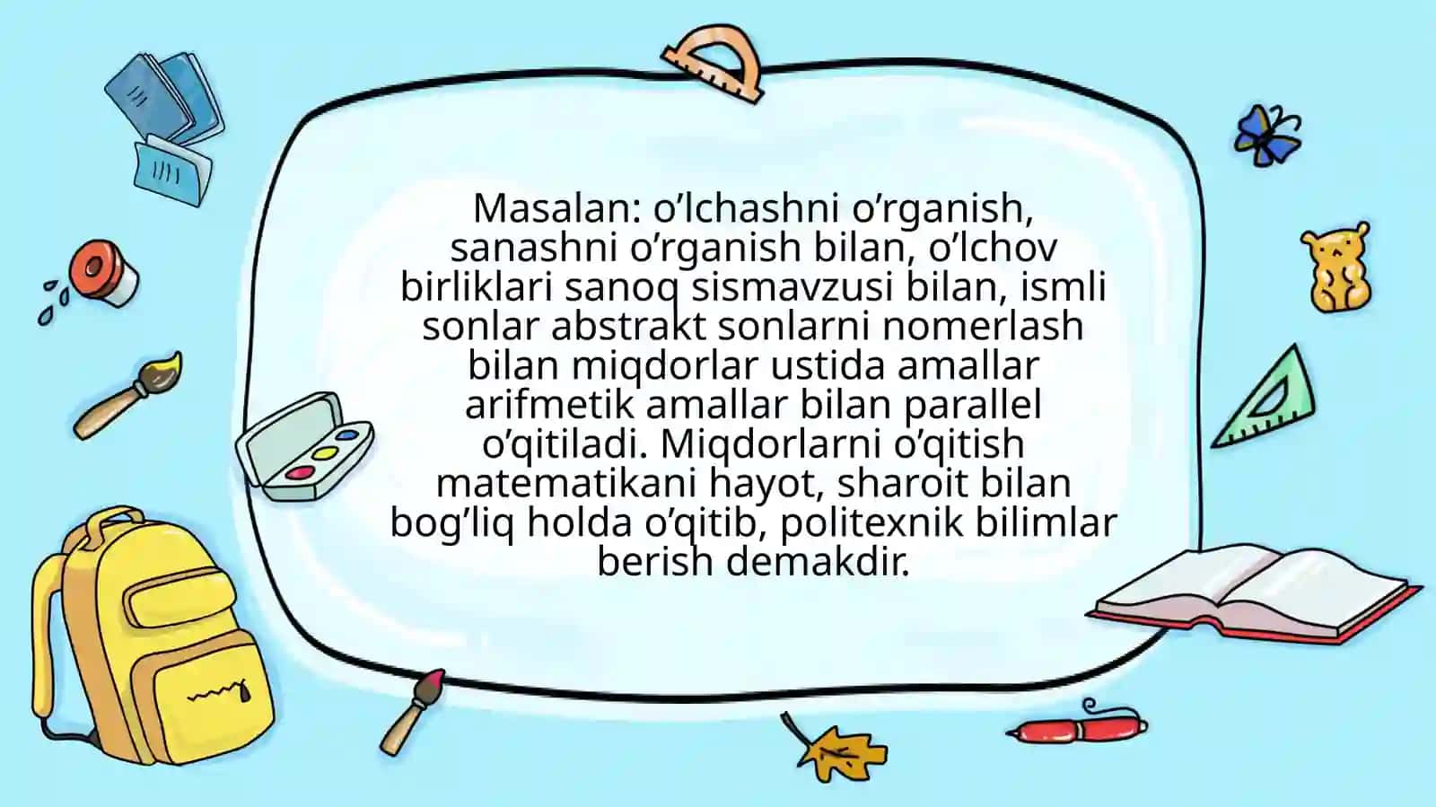 Miqdorlarni o’qitishda amaliy ishlarni tashkil etish 4