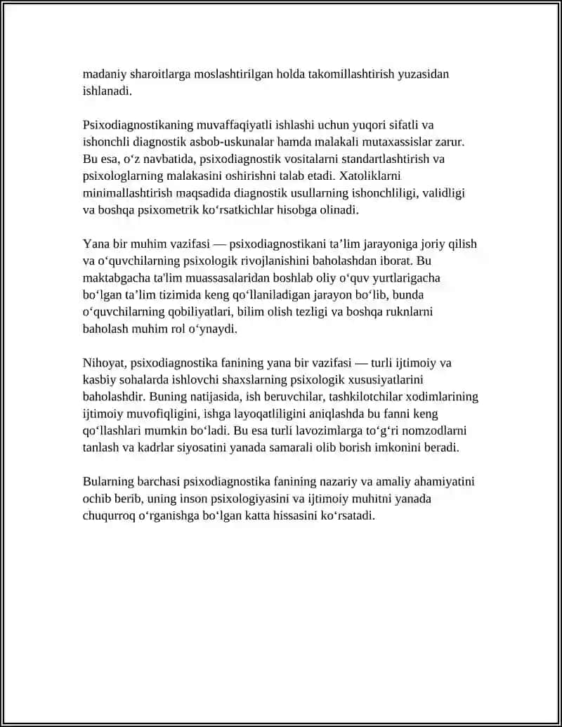 PSIXODIAGNOSTIKA FANI 4