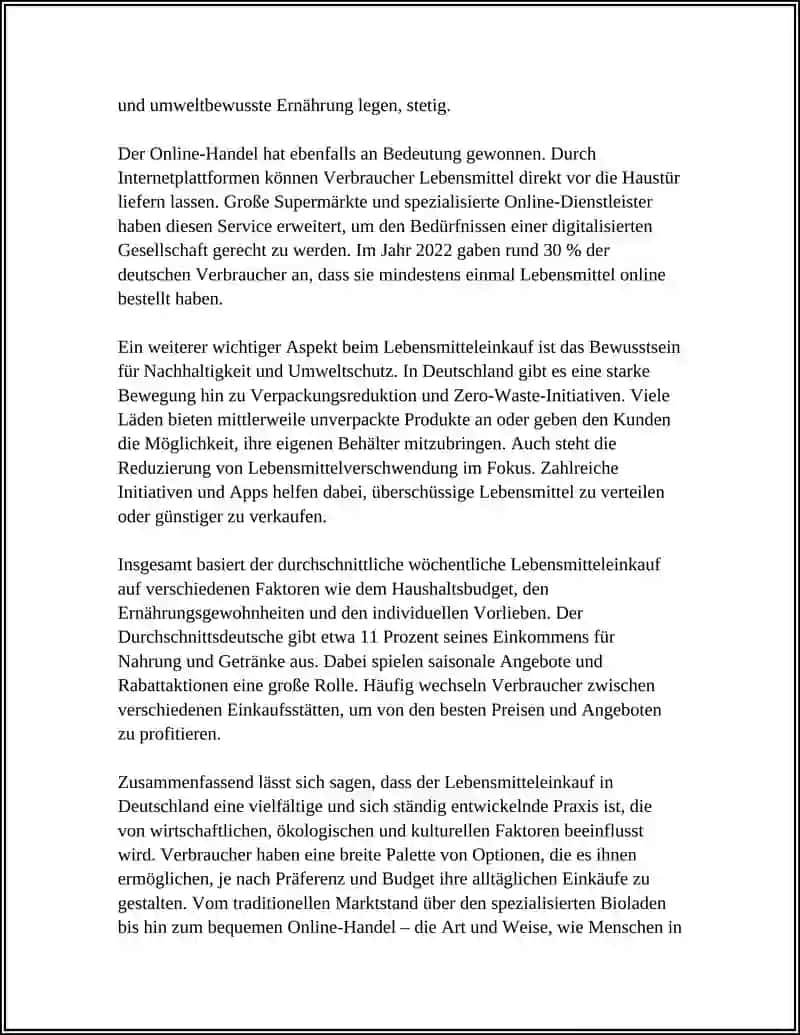 Einkaufen von Lebensmitteln 4