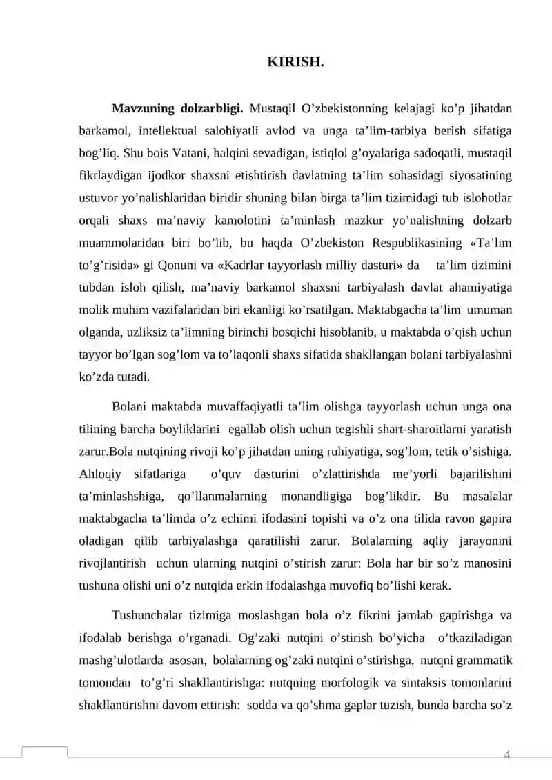2-sinf o’quvchilarida imloviy savodxonlikni shakllantirish KURS ISHI 4