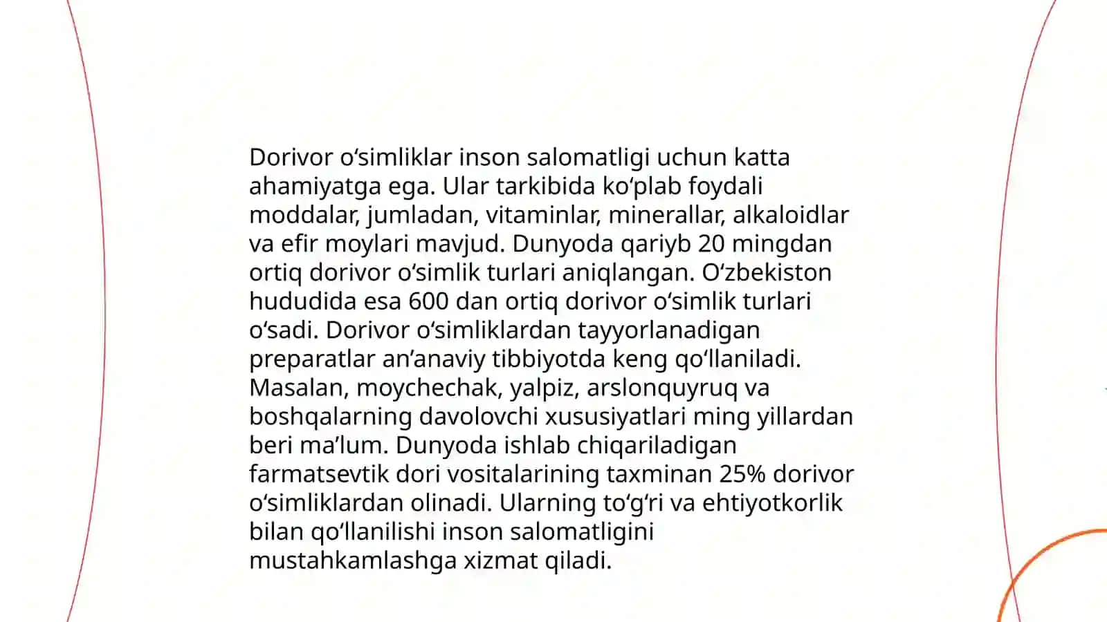 Tibbiyotda dorivor òsimliklarni qòllanishi 4