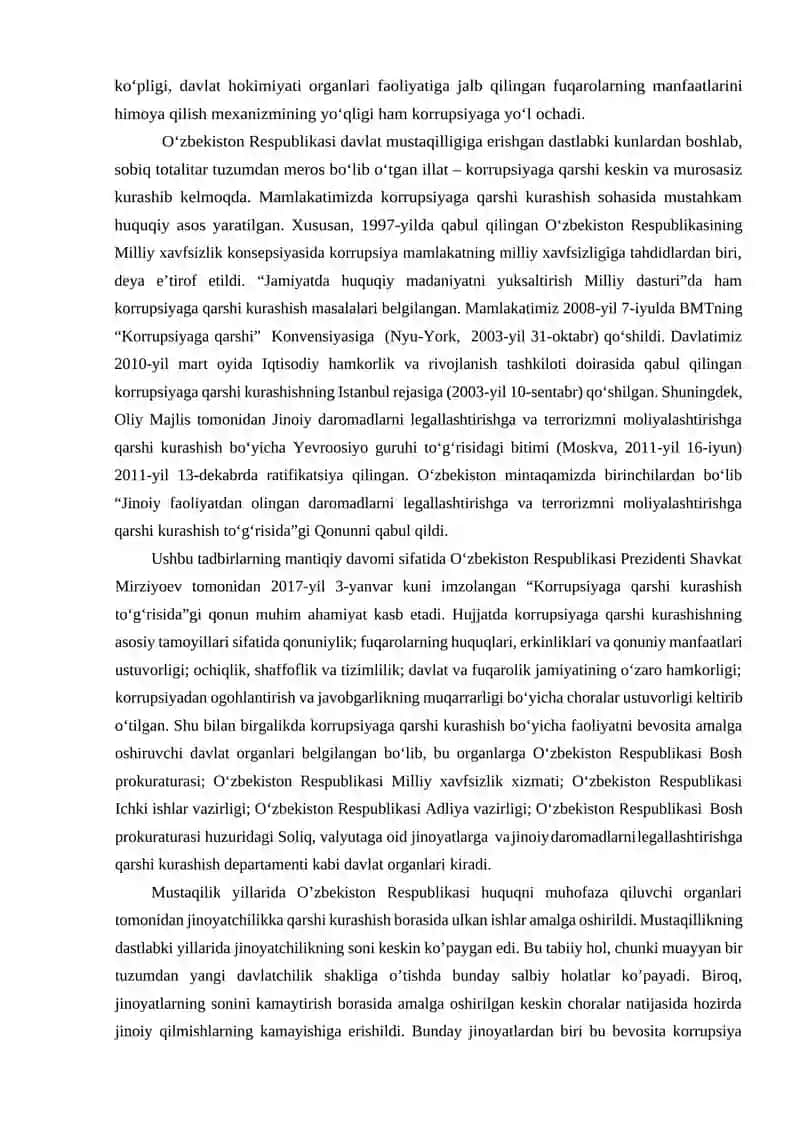 Korrupsiyaga qarshi kurashish bo’yicha xalqaro tajribalar 4