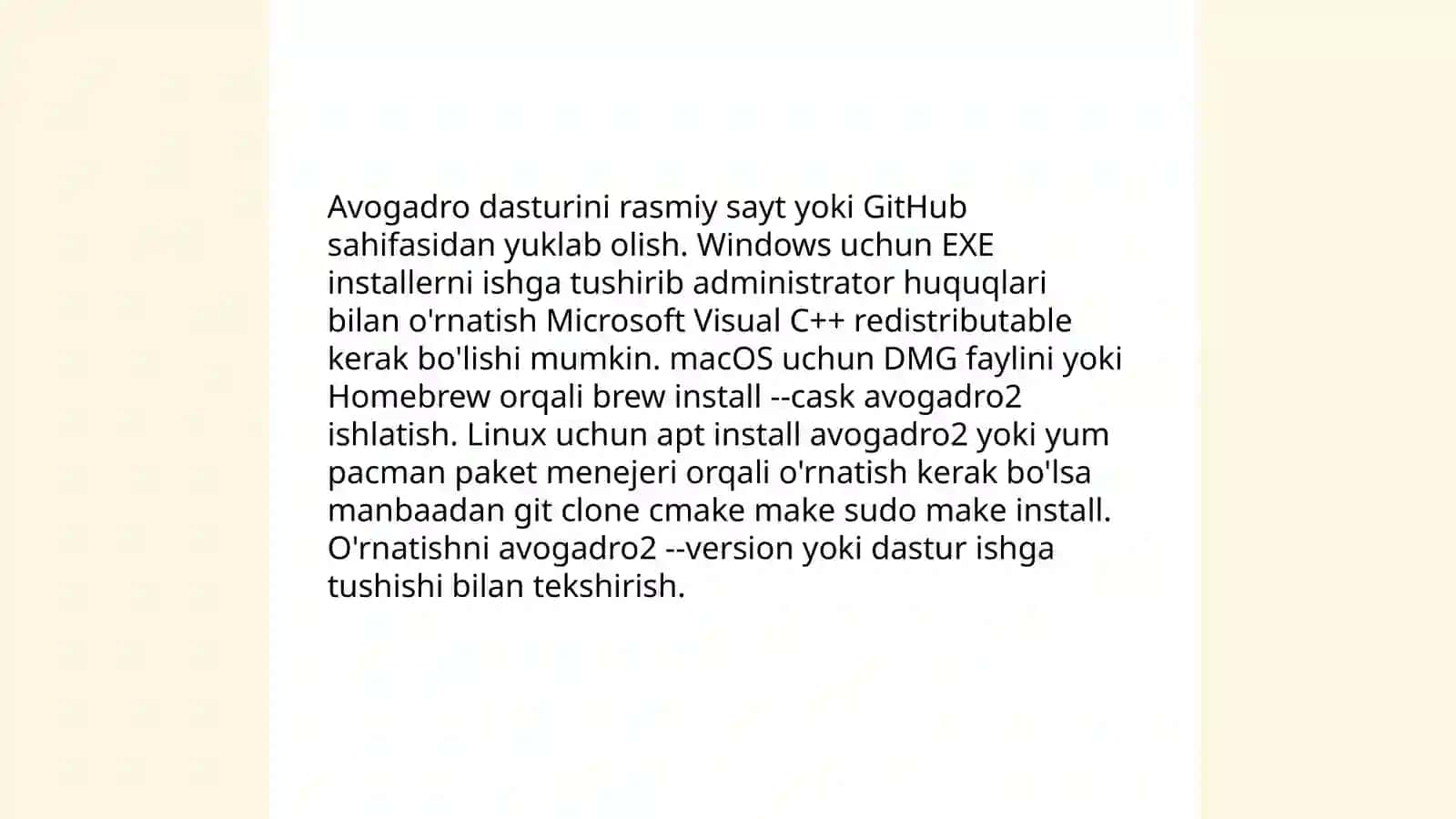 Avogadro dasturi 4