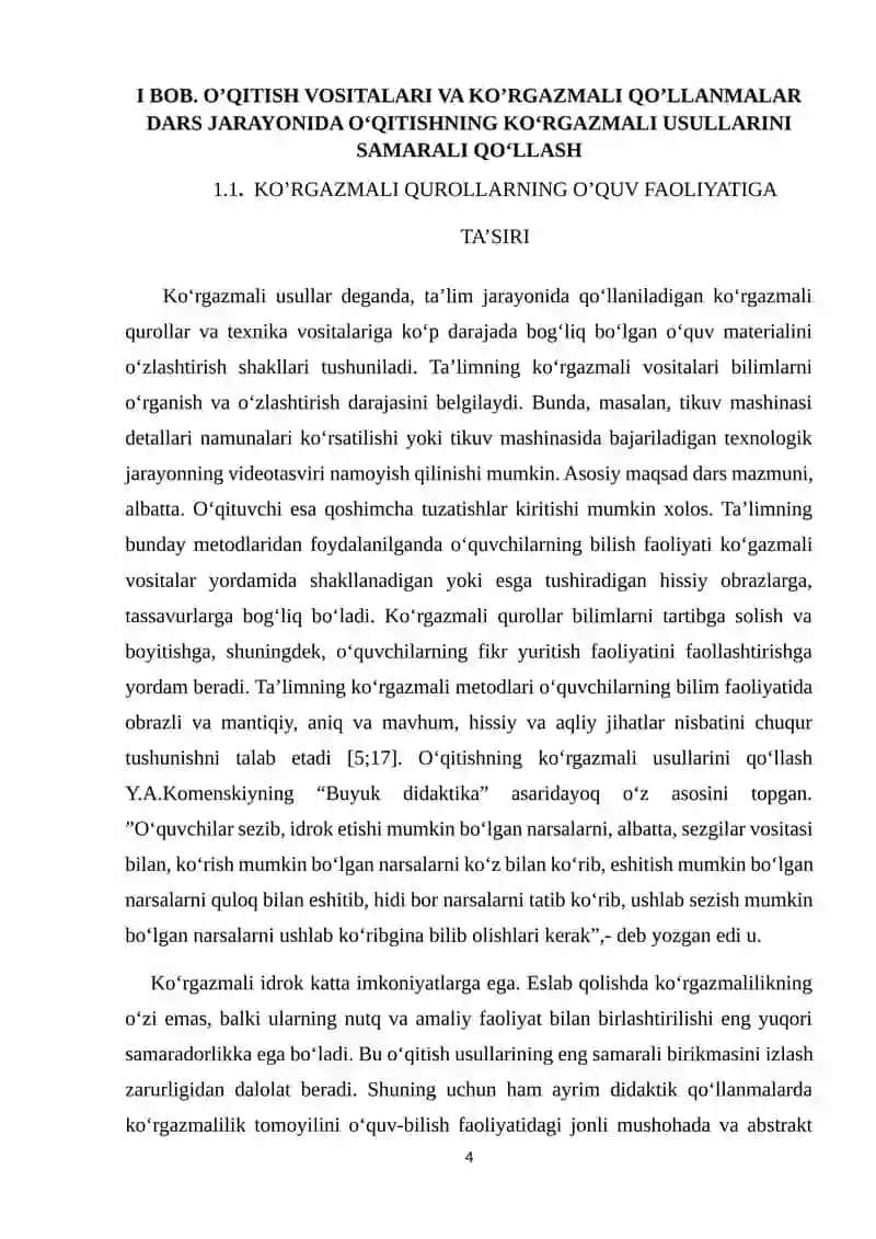 O’QISH DARSLARIDA KO’RGAZMALI VOSITALARDAN FOYDALANISH 4