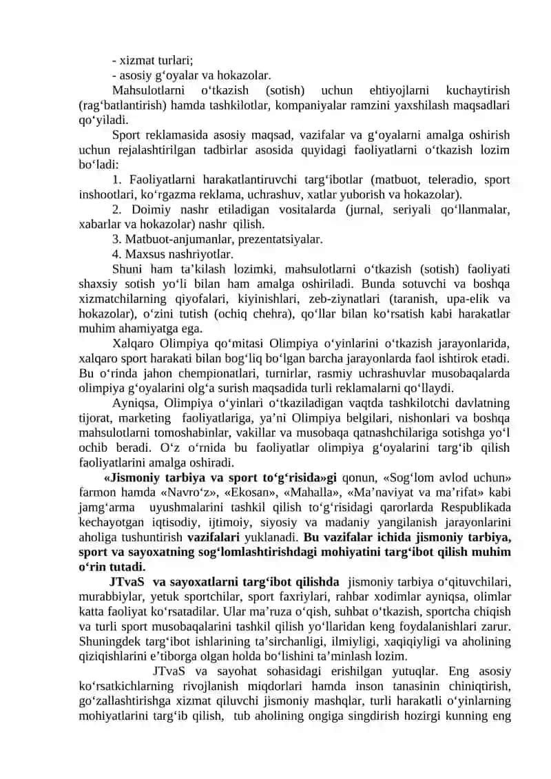 O‘zbekiston Respublikasida ommaviy sportni vujudga kelishi va rivojlanishining nazariy asoslari 4