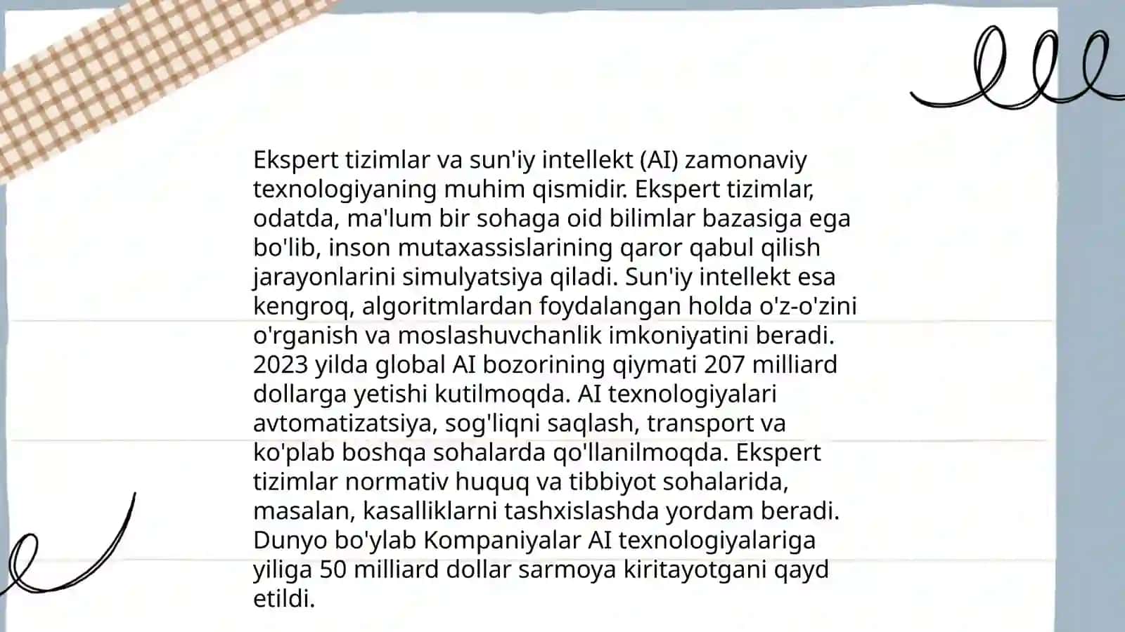 Ekspert tizimlardan foydalanish 4
