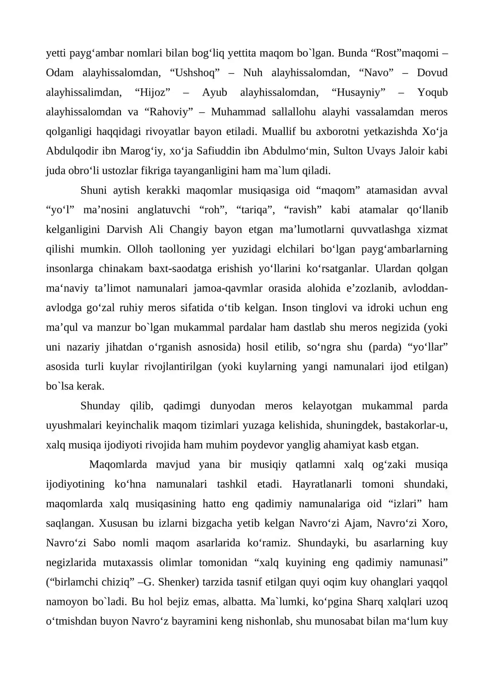 Kirish: I-Bob. Maqom tarixi va rivojlanish bosqichlari haqida umumiy tushuncha 4