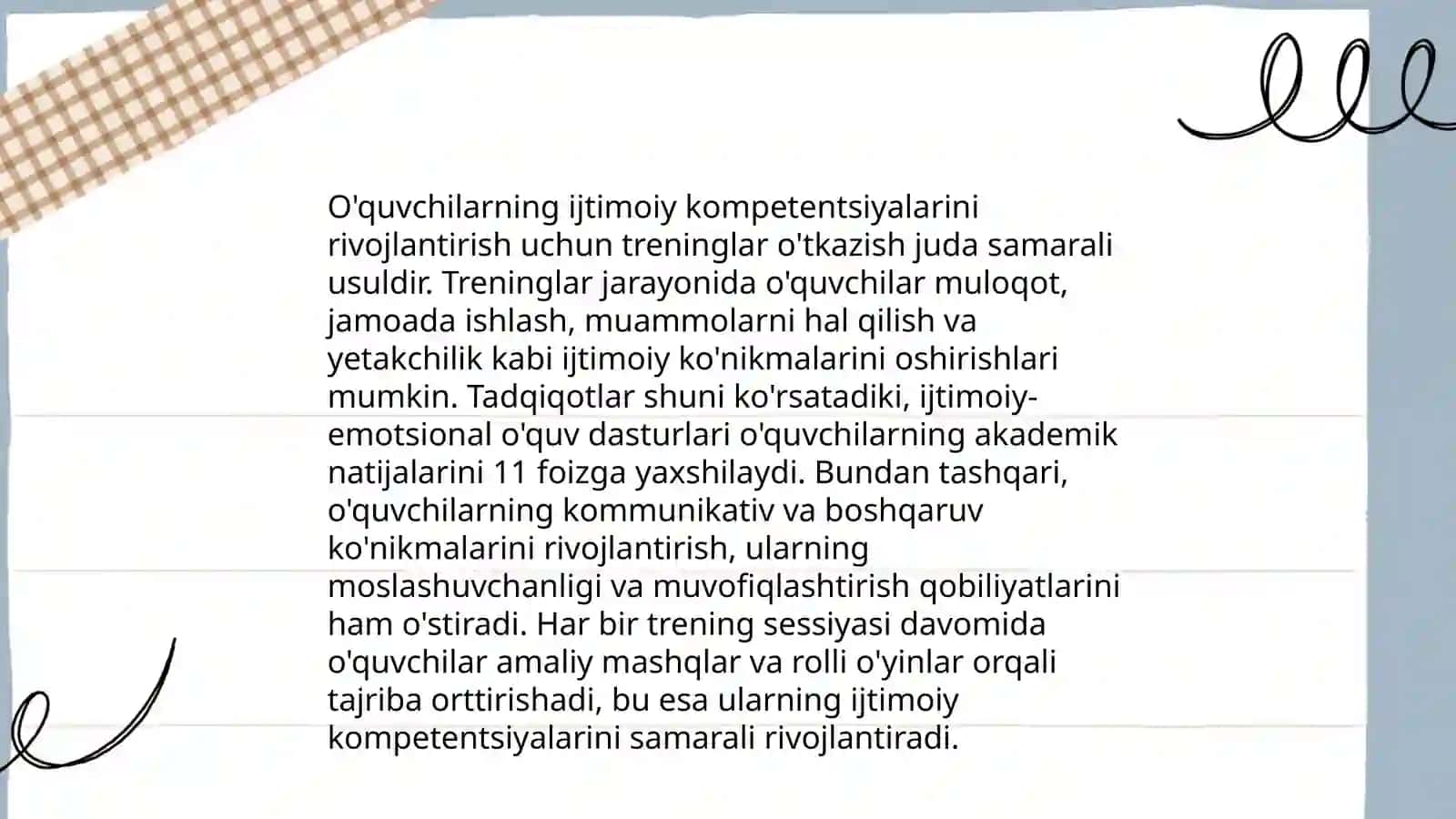 Tarbiyaviy ishlarni boshqarishda treninglardan foydalanishning samaradorligi 4