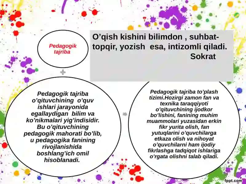 Pedagogik ma’lumotlarni ajratish va o'rgatish 4