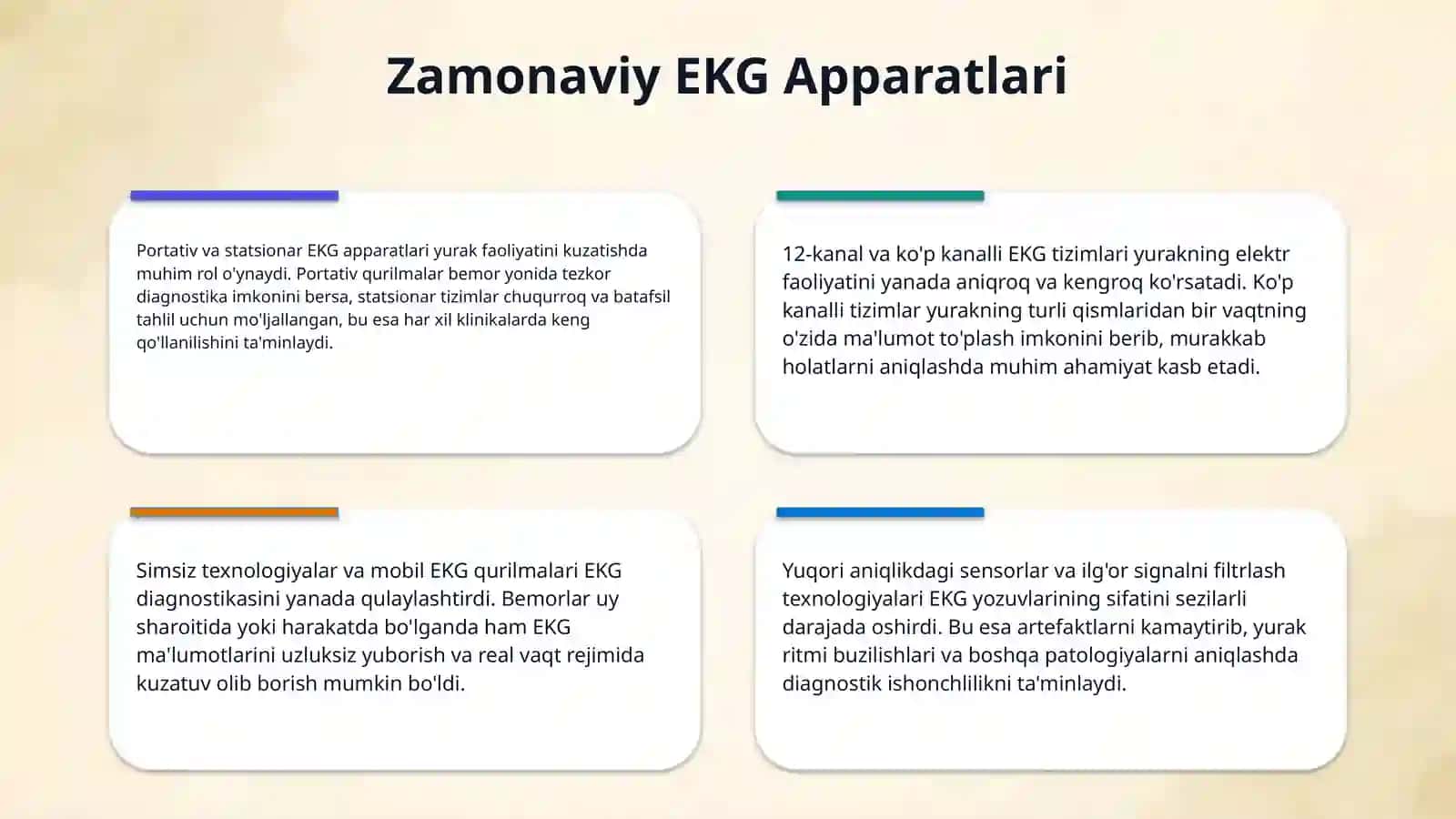 Zamonaviy elektrokardiograf tizimlari va ularning ishlash prinsipi. 4