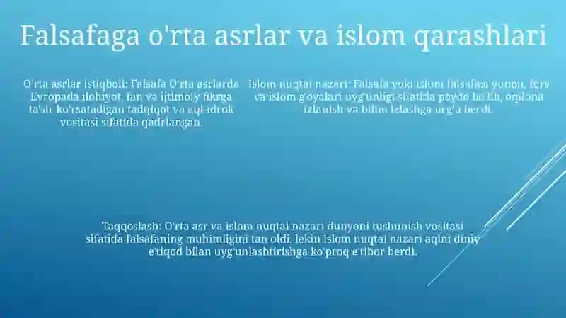 Falsafa Fani To'G'Risida O'Tmish Mutafakkirlarining Fikrlari 4