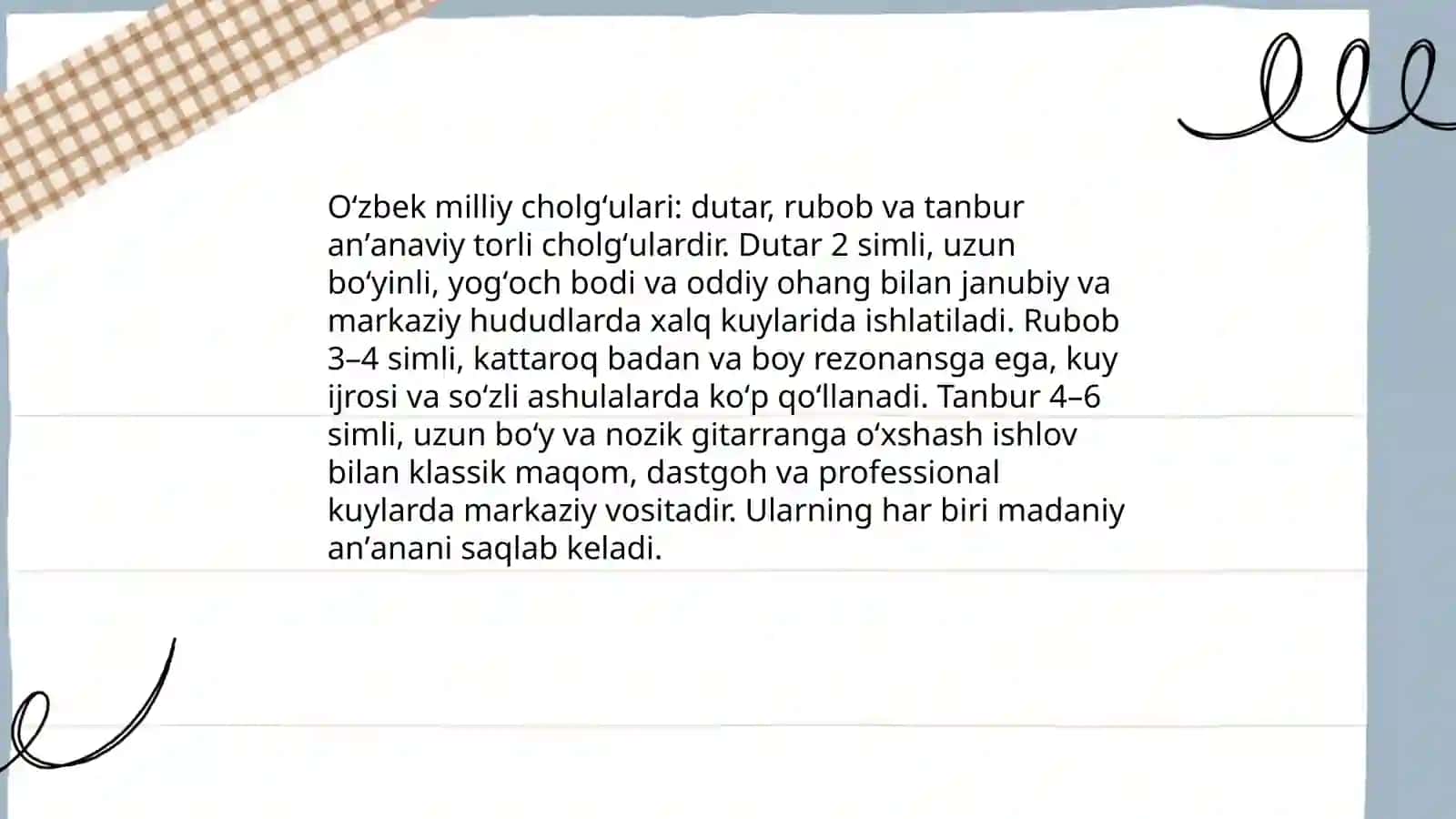 Milliy cholgular 4