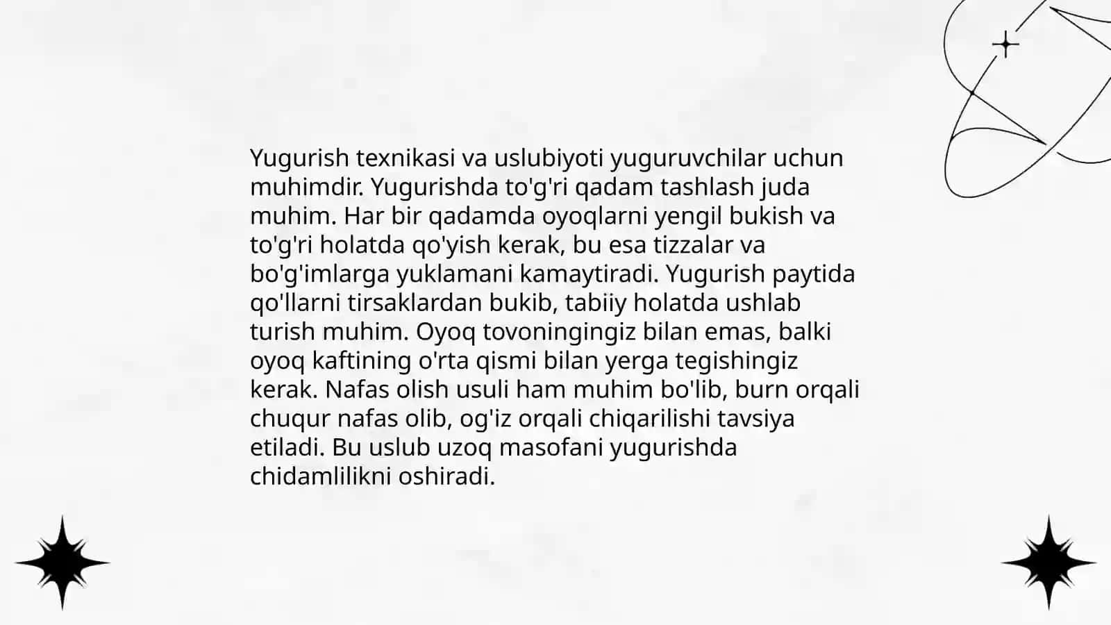 Yengil atletika mashg‘ulotlarida qo‘llaniladigan metodlarni o‘rgatish 4