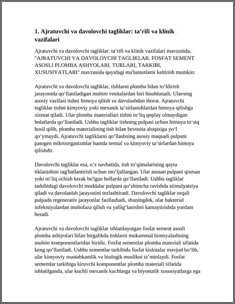AJRATUVCHI VA DAVOLOVCHI TAGLIKLAR 4
