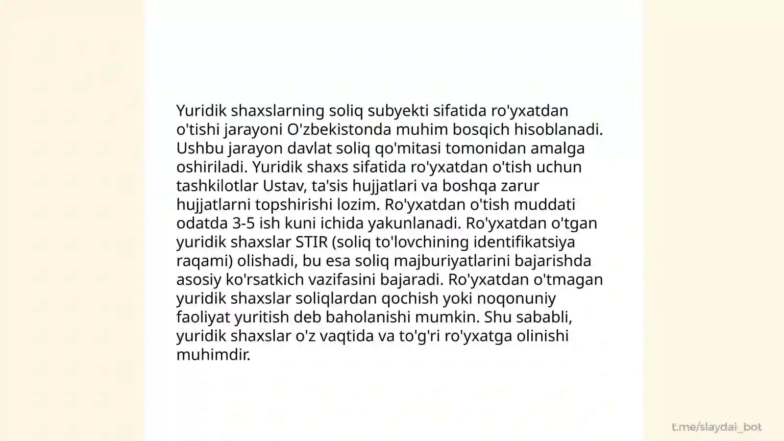 Soliq tólovchilarini va soliqga solish obyektlarini hisobga olish 4