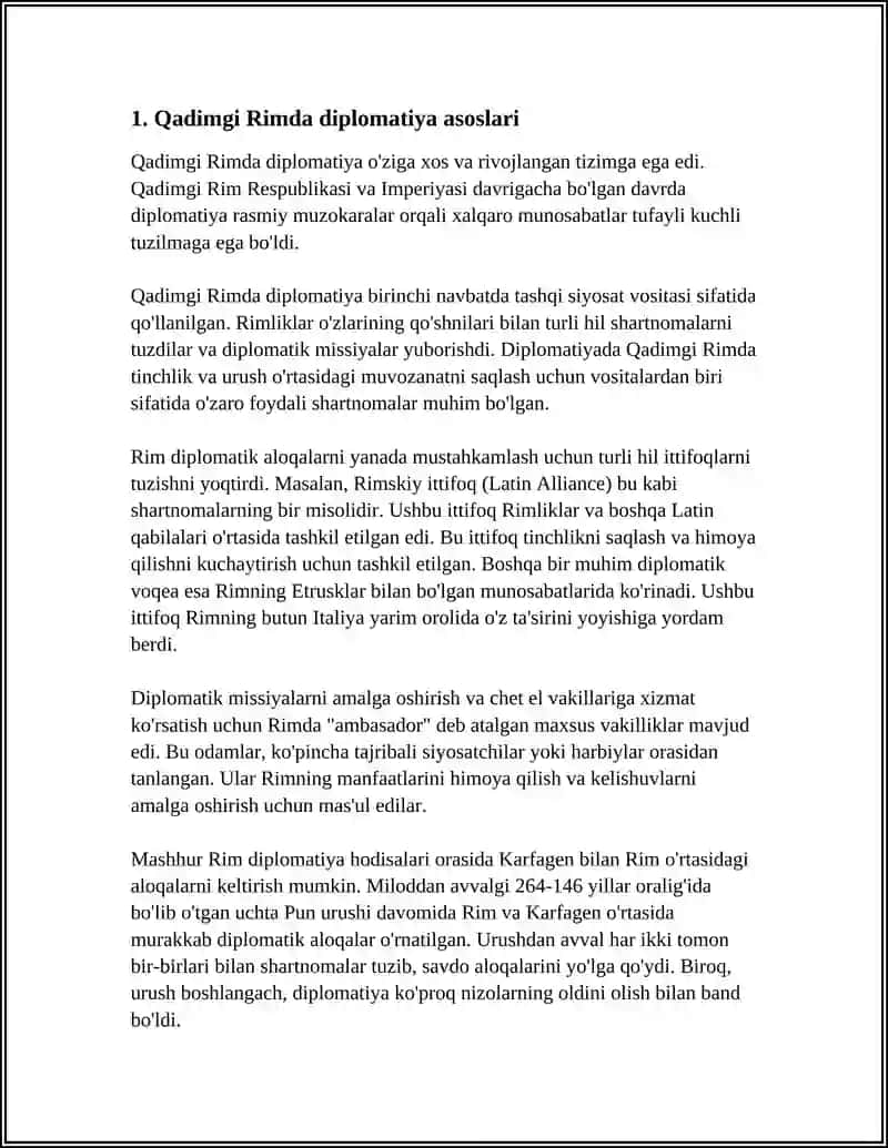 QADIMGI RIMDA XALQARO MUNOSABATLAR VA DIPLOMATIYA 4