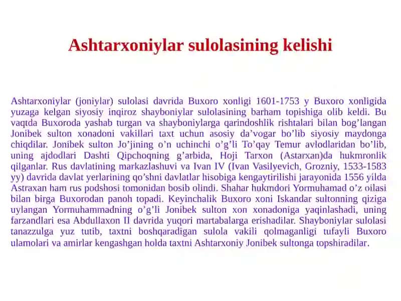 XVI-XIX asr Buxoro xonligi siyosiy tarixining tarixshunosligi. 4