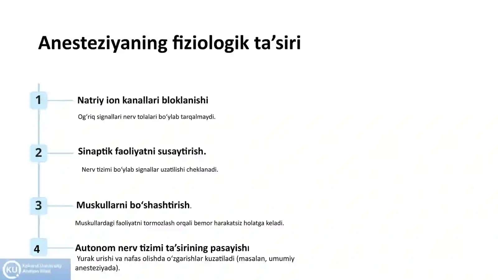 Anesteziya jarayoni va uning fiziologiyasi (nerv tolalari va og'riq) 4