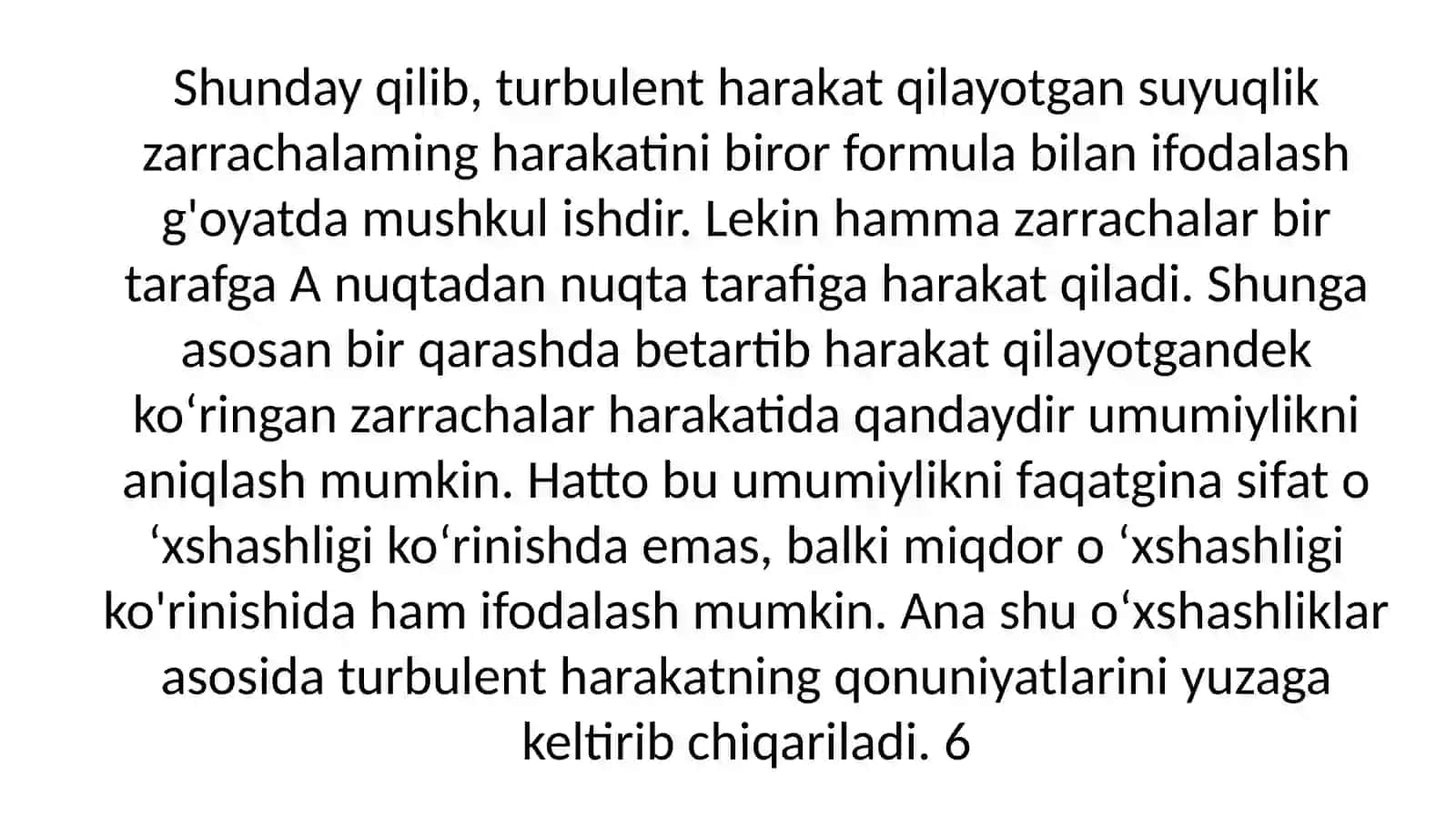 Suyuqliklarning turbulet harakati 4