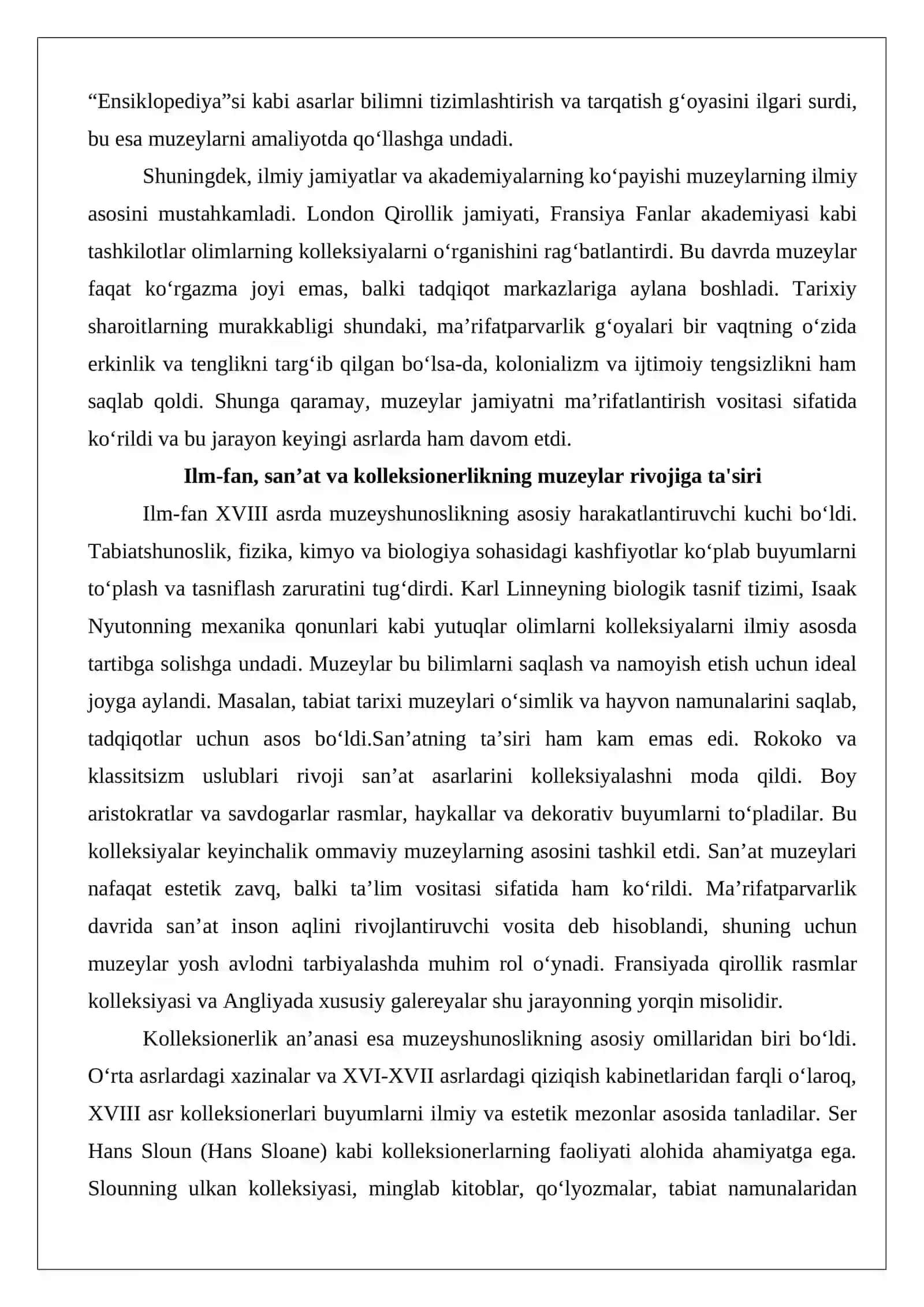 XVIII asrda G‘arbiy Yevropa muzeylari (Angliya va Fransiya) 4
