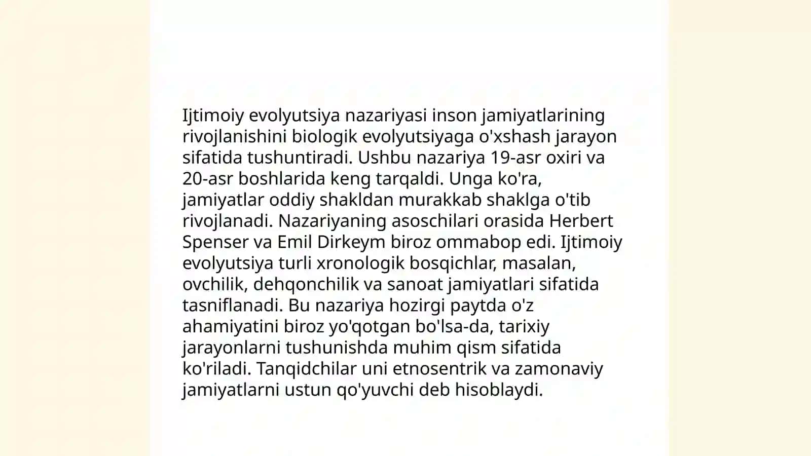 Gerbert Spenserning sotsiologik taʼlimoti sotsial nazariyasi 4