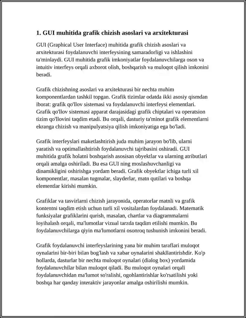 GUI MUHITIDA GRAFIK IMKONIYATLARI 4