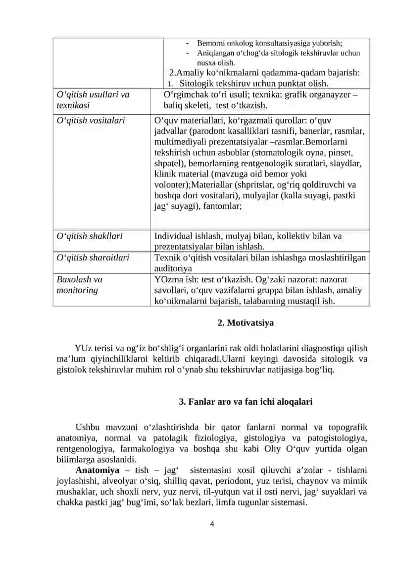 MAVZU: YUZ TERISI, LAB QIZIL XOSHIYASI VA OG‘IZ BO‘SHLIG‘I SHILLIQ QAVATINI RAK OLDI KASALLIKLARI. MASHKELLEYSON TASNIFI 4