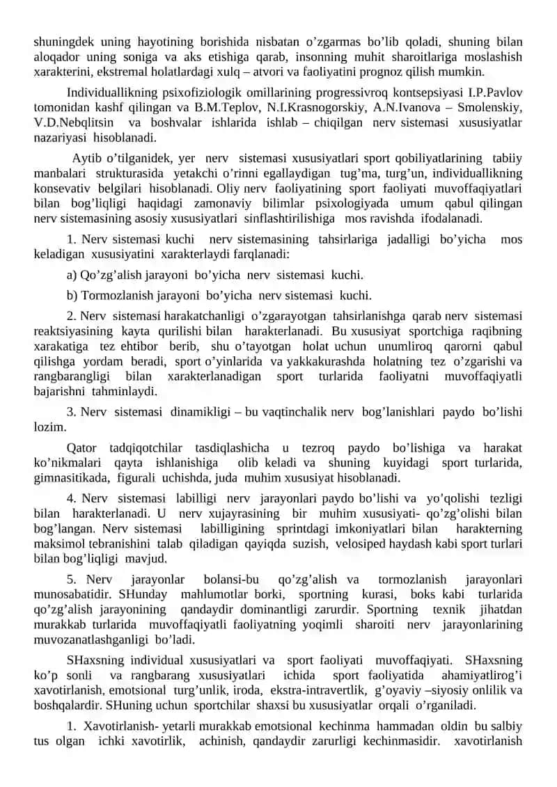 Sportchi shaxsining psixologik jabxalari 4