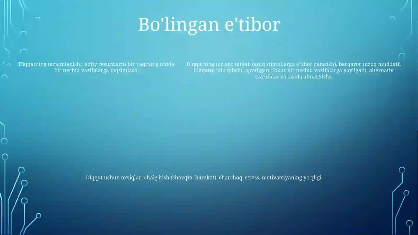 Diqqat Va Uning Turlari 4