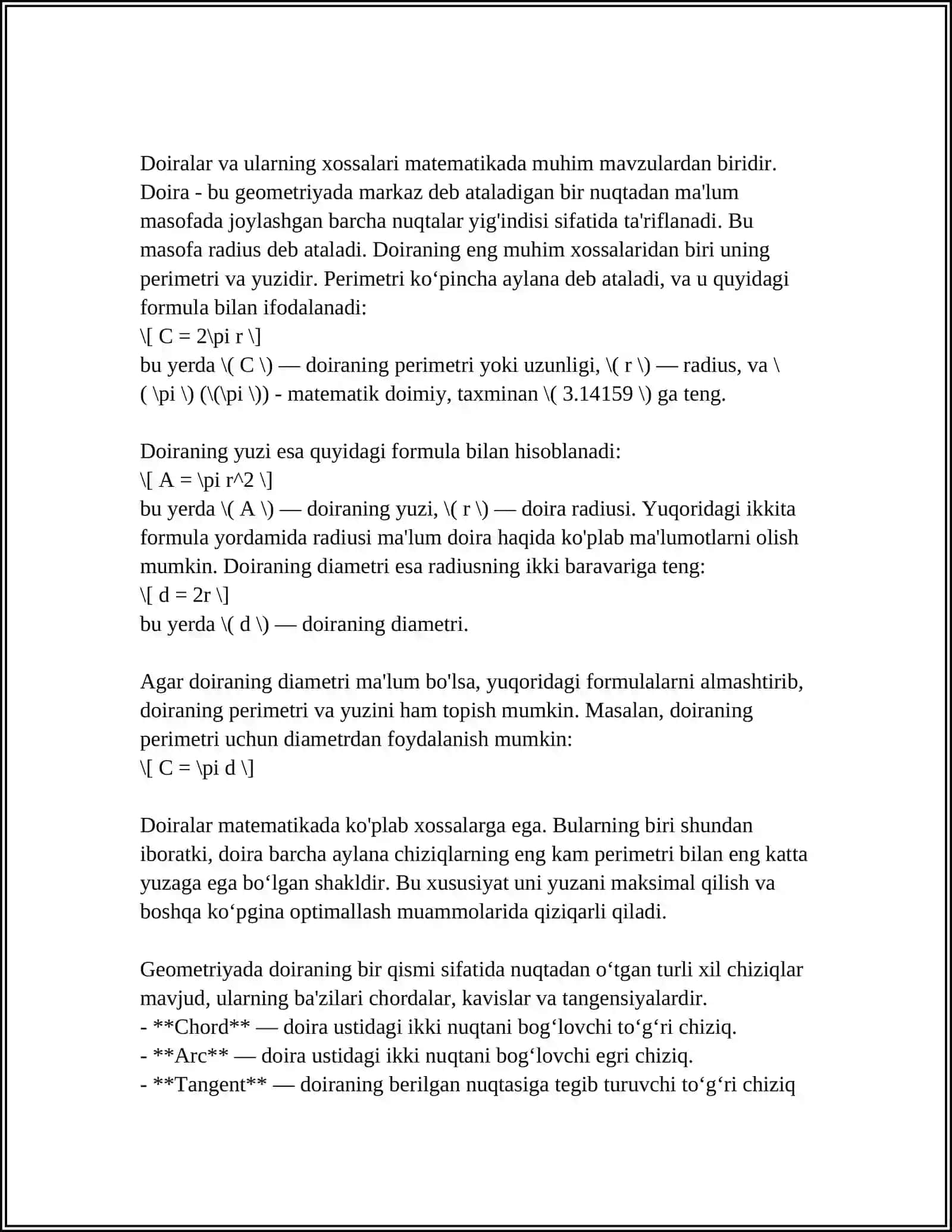 MATEMATIKA FANIDAN DST YOZISH 4
