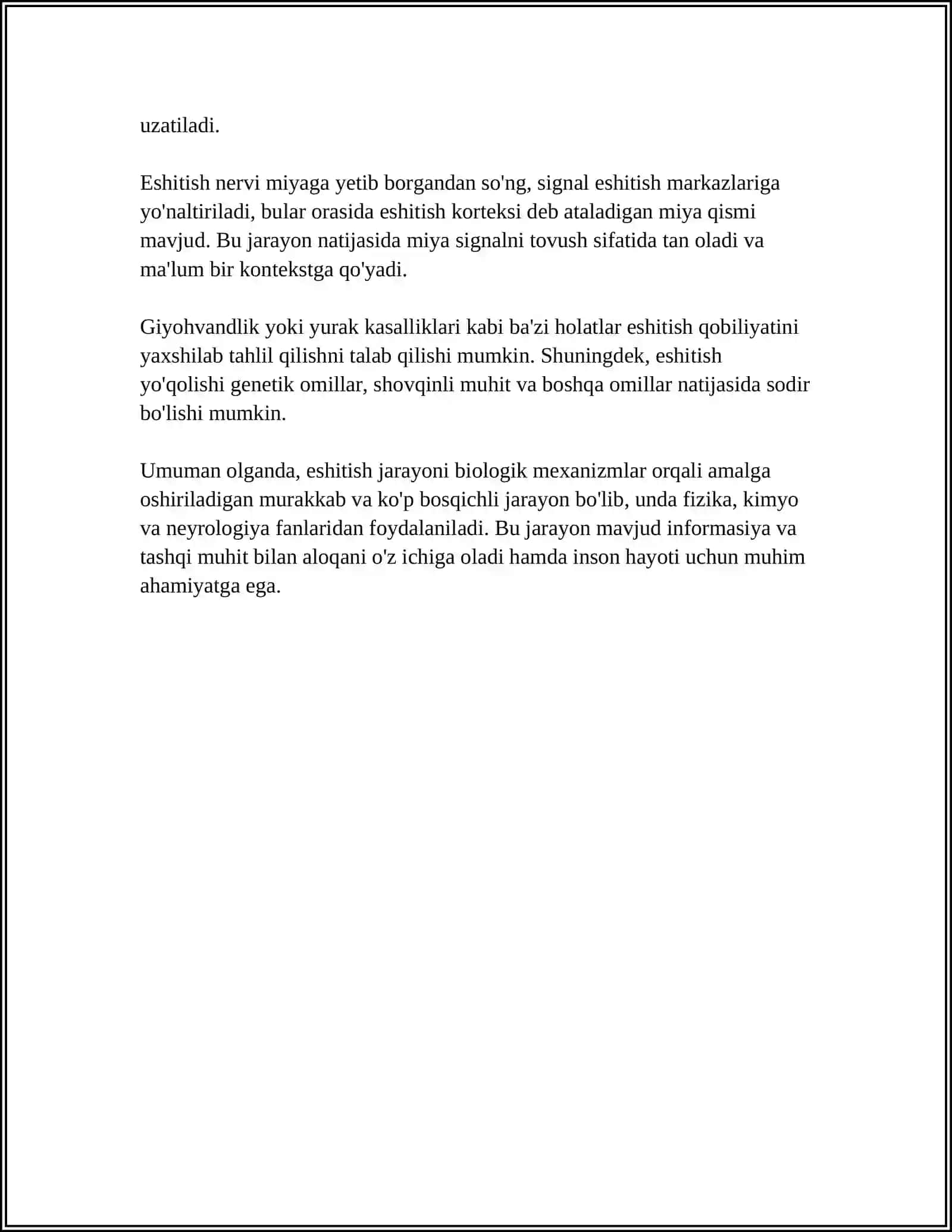 ESHITISH BIOFIZIKASI ELEMENTLARI.KOXLEAR IMPLANTATSIYASI ASOSLARI 4
