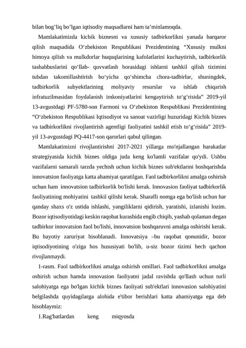 Biznesni shakllantirishda iqtisodiy omillar 4