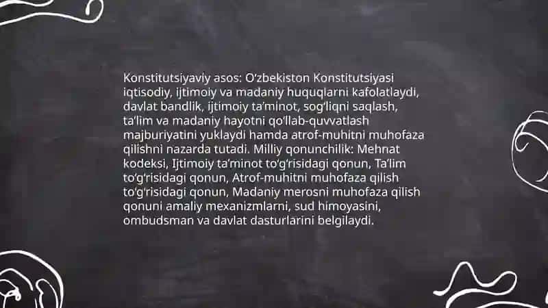Iqtisodiy Ijtimoiy madaniy va ekologik huquq 4