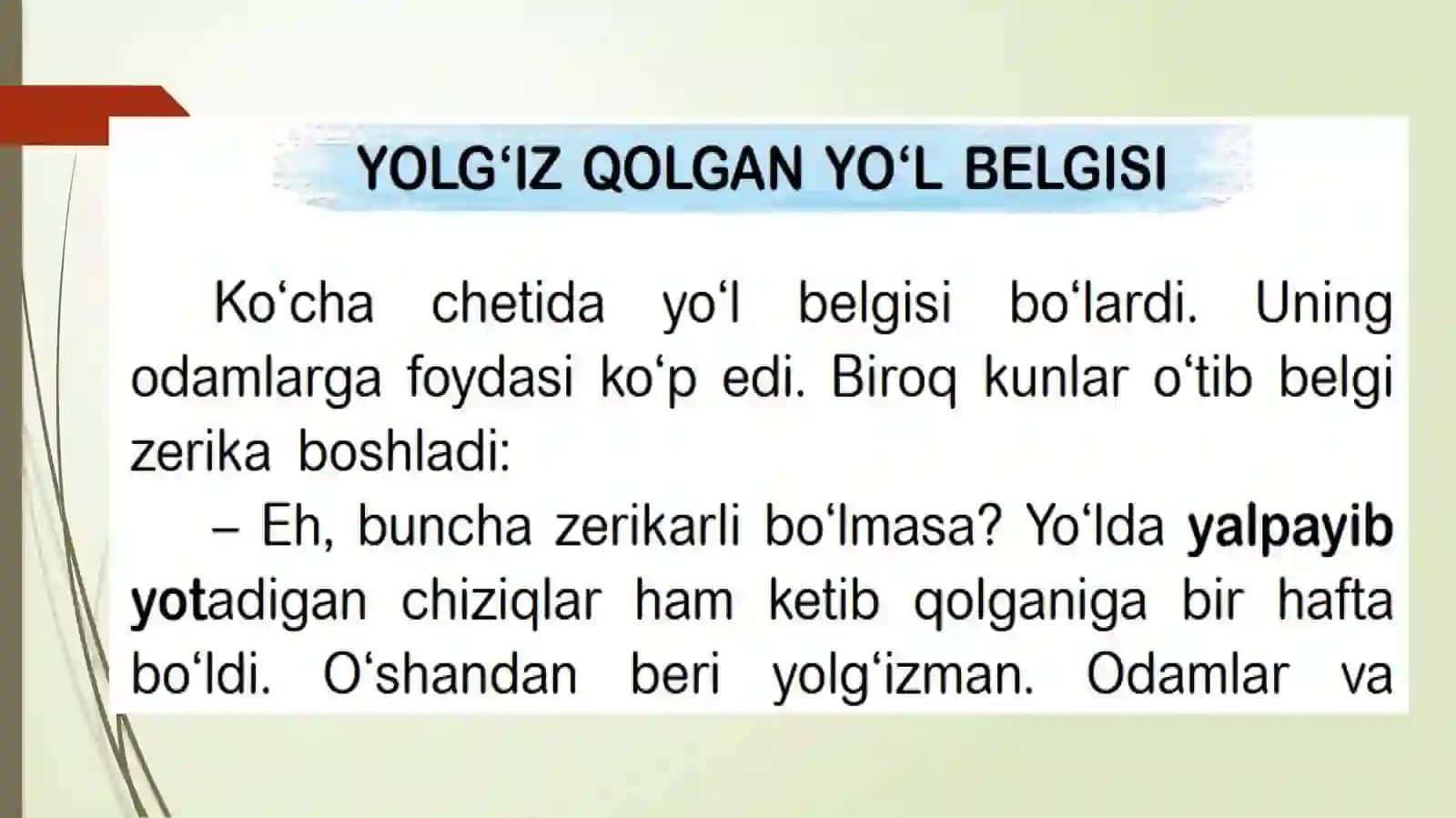 Yo‘lqoidasi–umrfoydasi 4