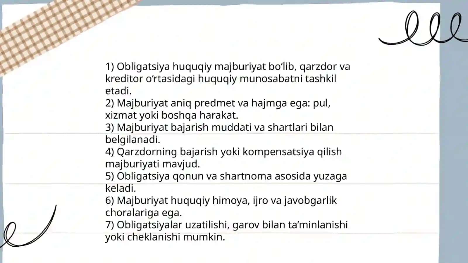 Obligatsiya va uning hususiyatlari 4