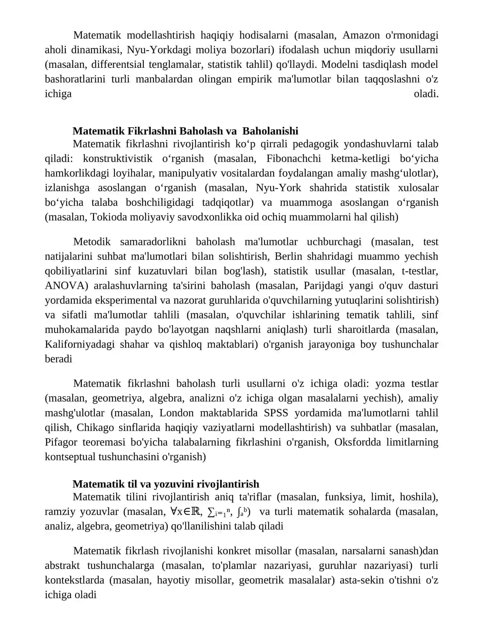 Matematik tafakkurini rivojlantirishning metodik xususiyatlari 4