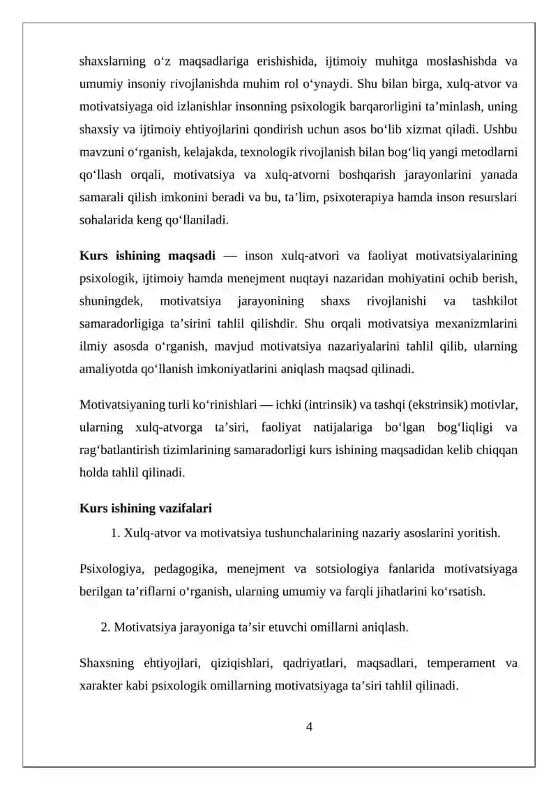 Xulq-atvor va faoliyat motivatsiyalari 4
