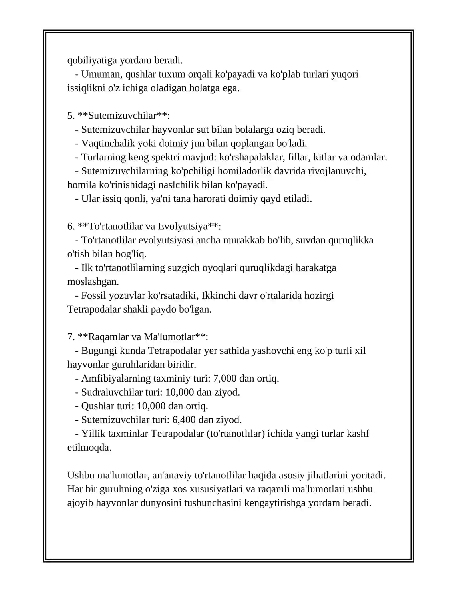 TO'RQANOTLILAR VAKILLARI TURKUMLARI. 4