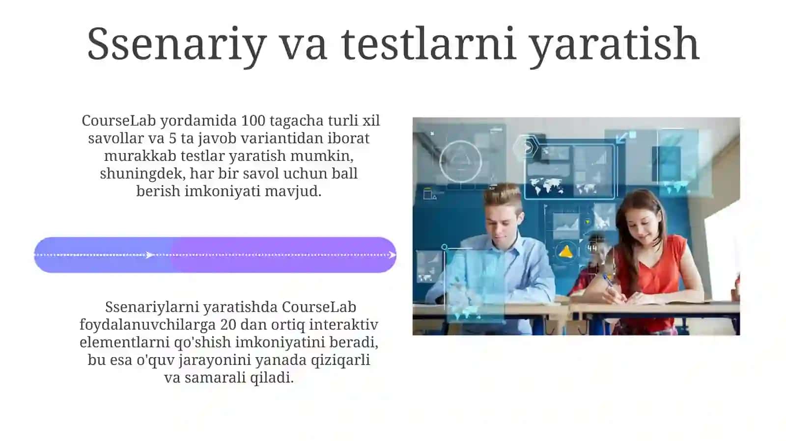 CourseLab dasturiy ta'minotiga umumiy nuqtai 4