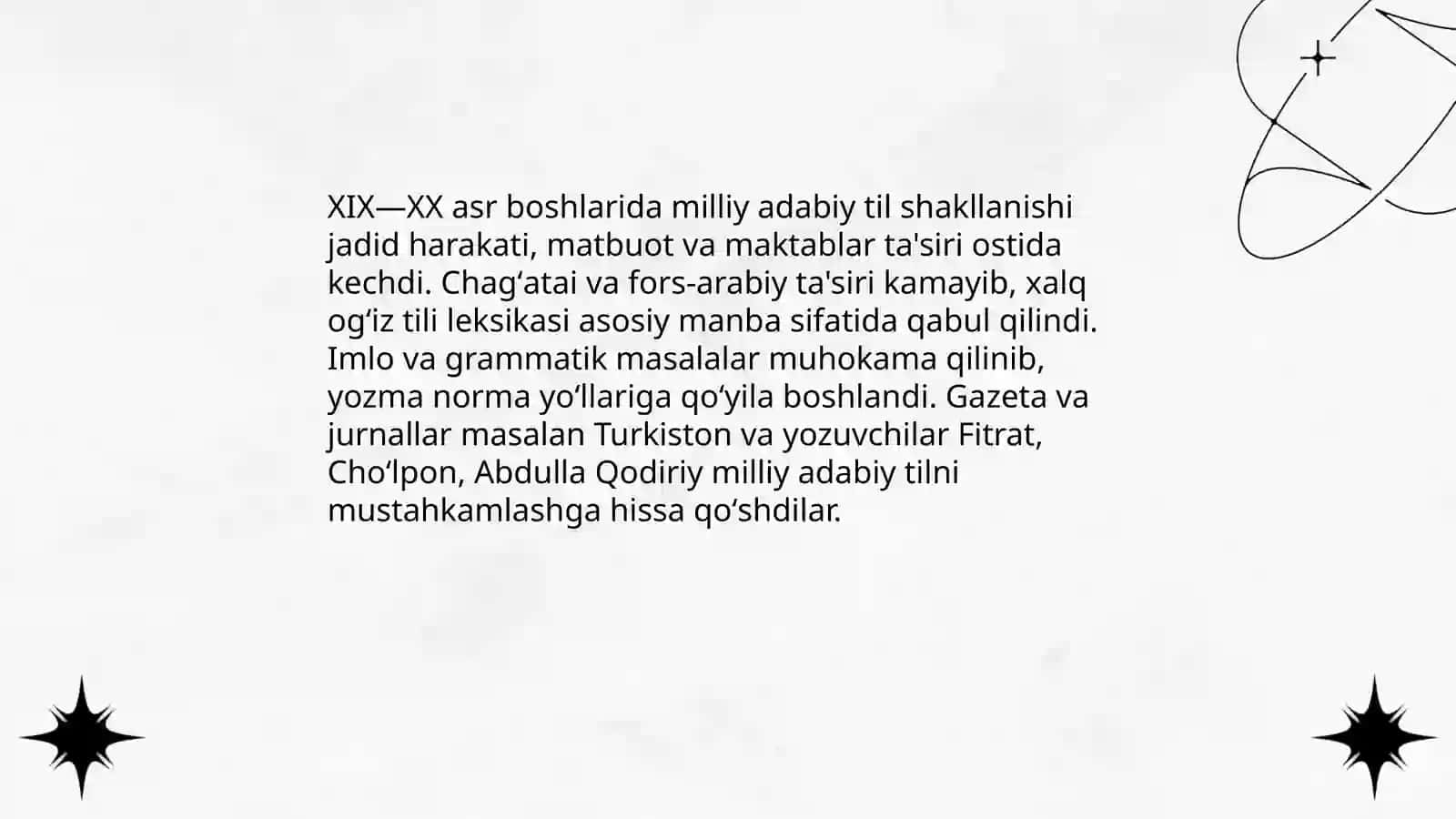 Hozirgi o‘zbek adabiy tilining taraqqiyot bosqichlari 4