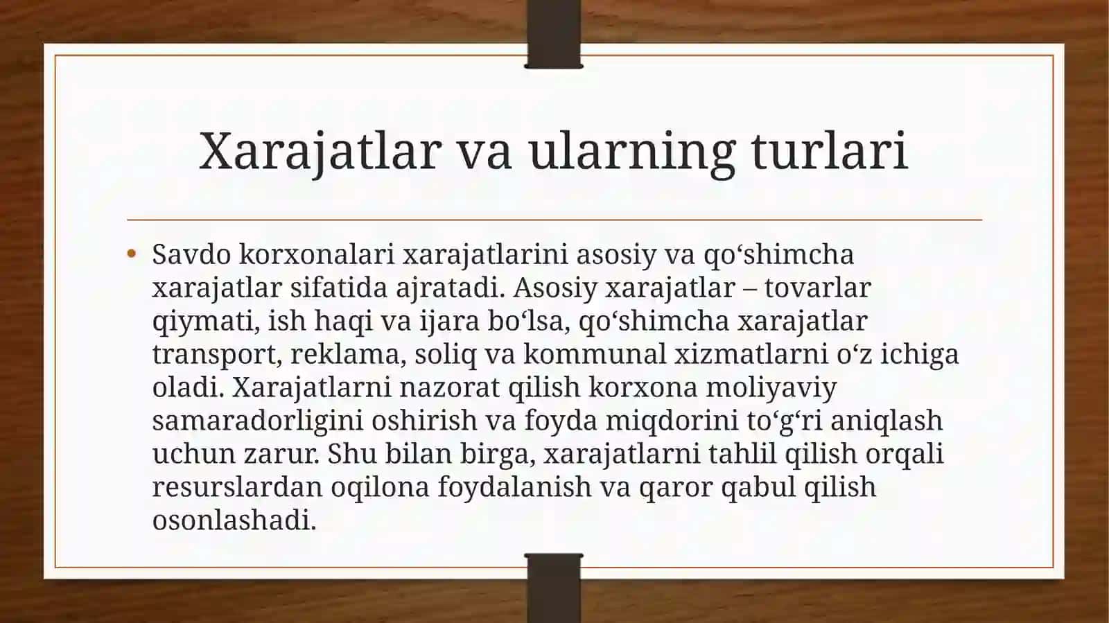 Savdo korxonalarida soliqlar hisobi va moliyaviy hisobot 4
