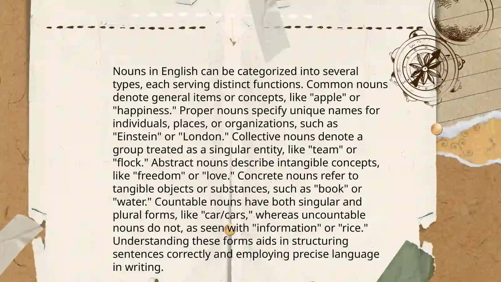 Presenting grammar 4