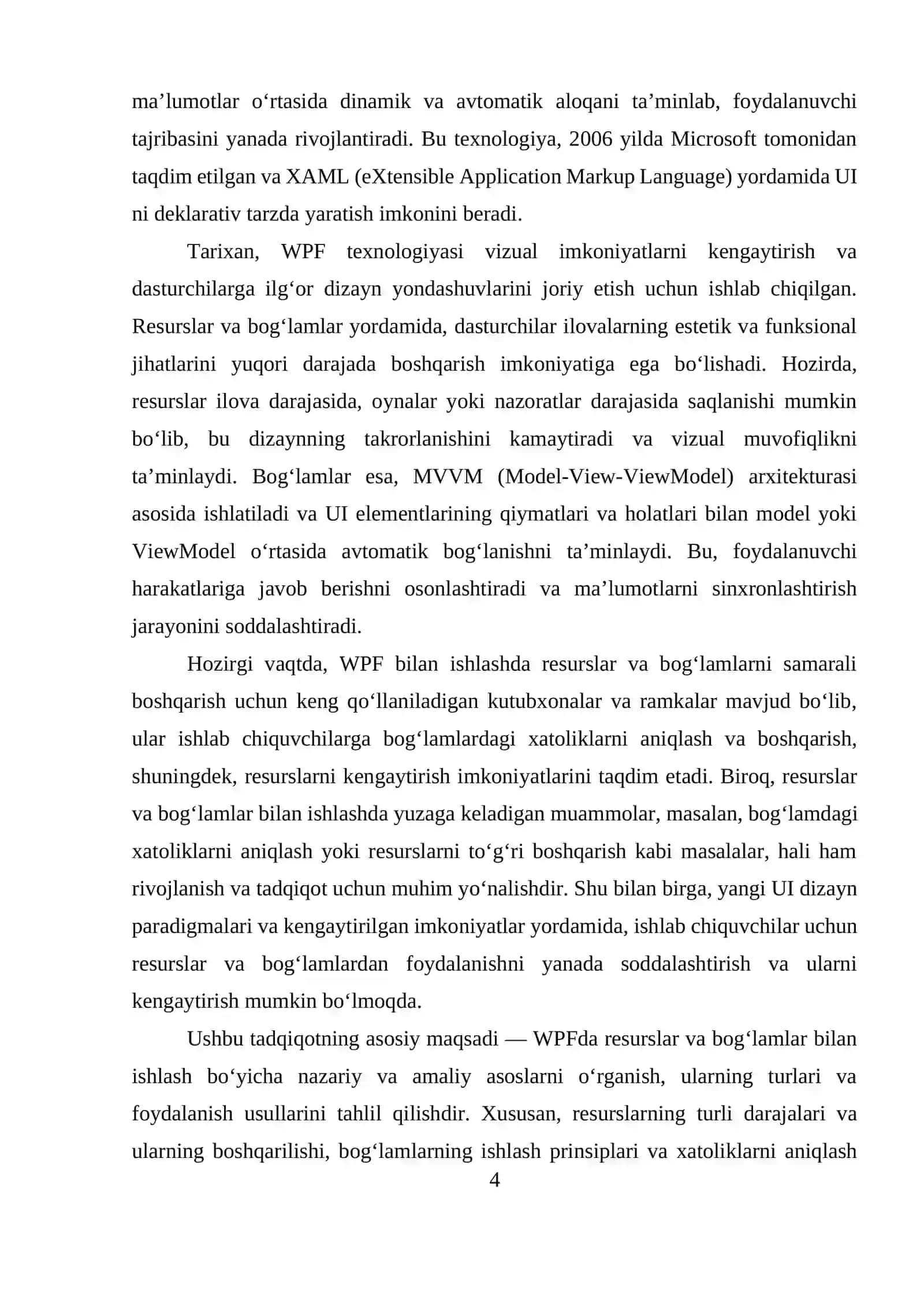 WPFda resurslar va bog‘lamlar bilan ishlash 4