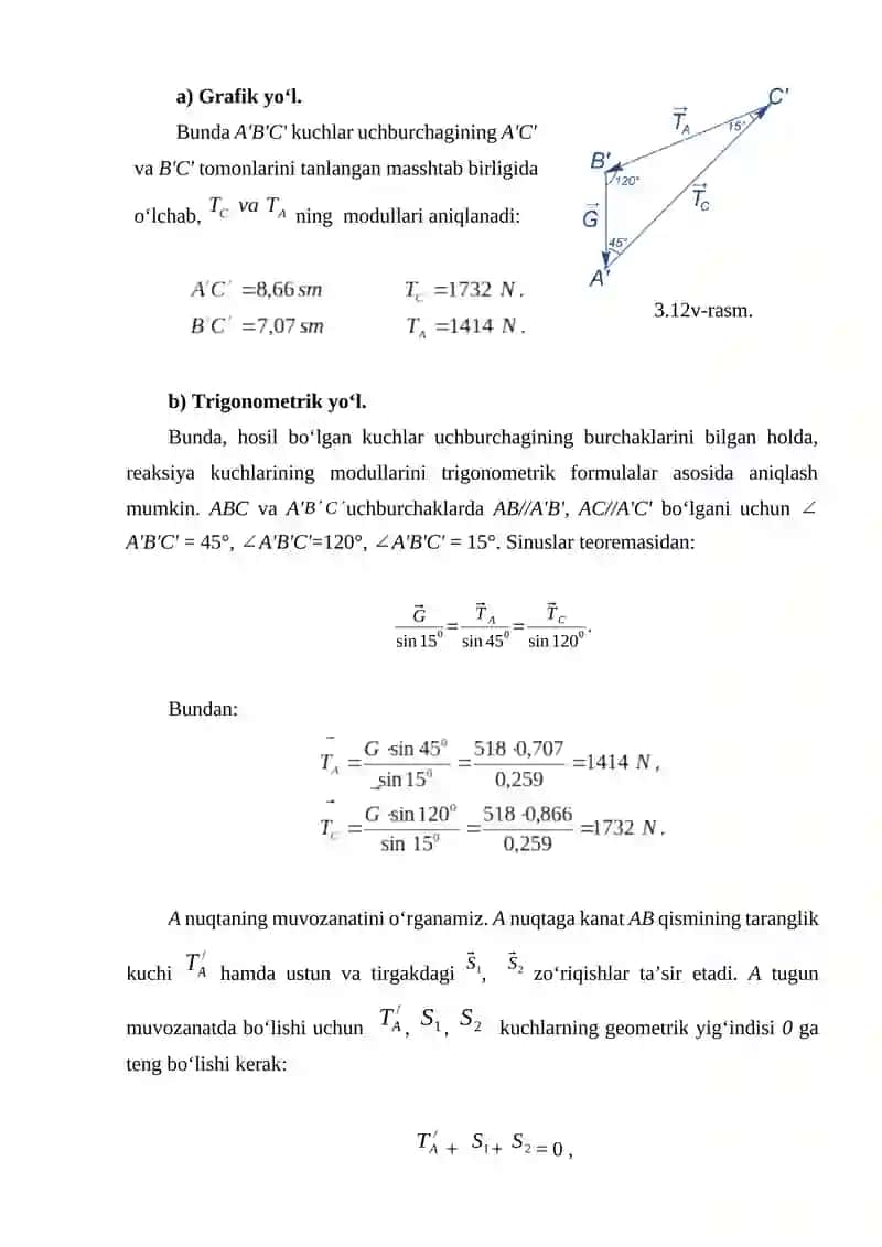 Tekislikdagi kuchlar sistemasi 4