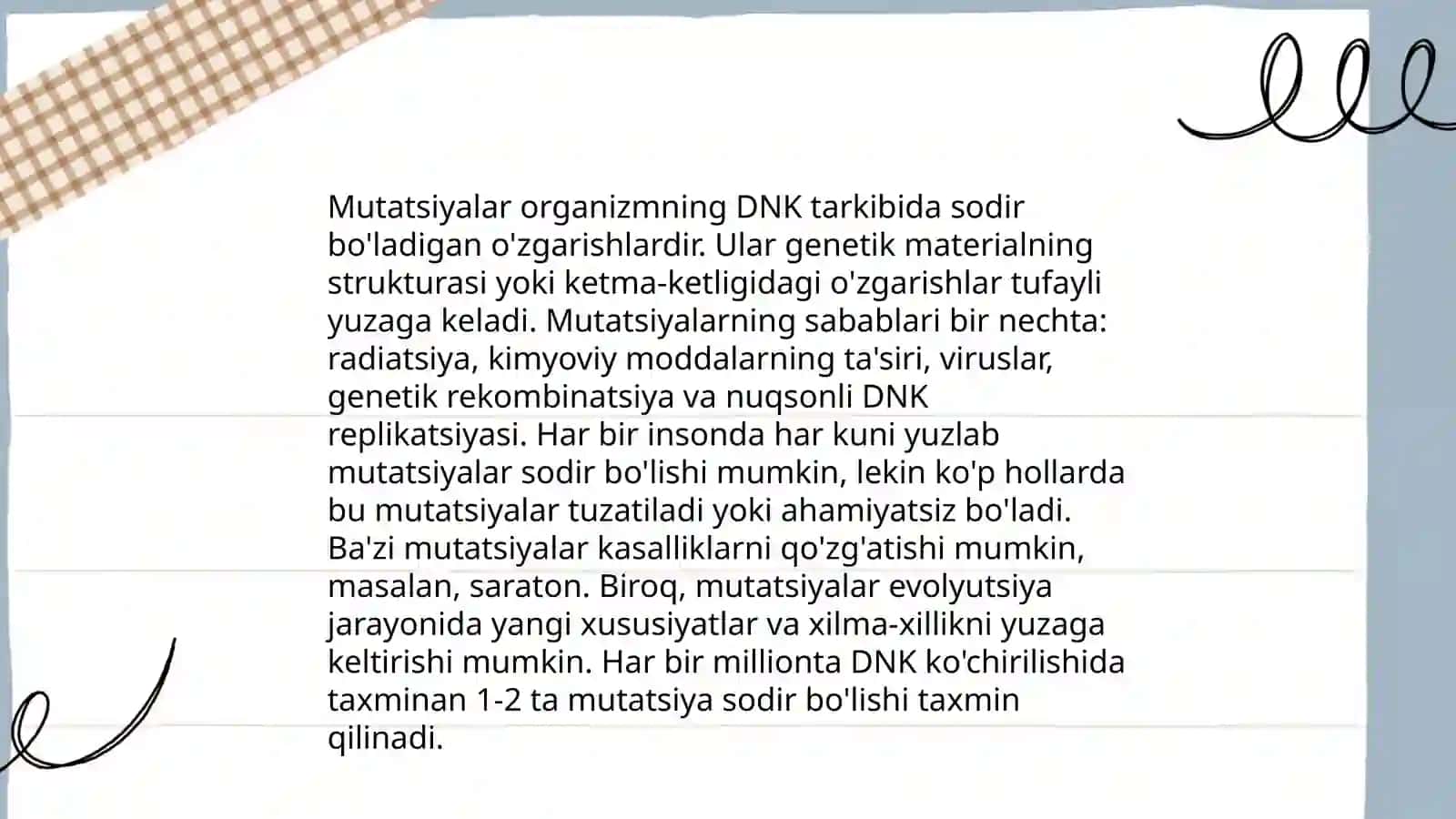 Gen kasalliklari.Odamlarda normal va patologik belgilarning irsiylanishi 4