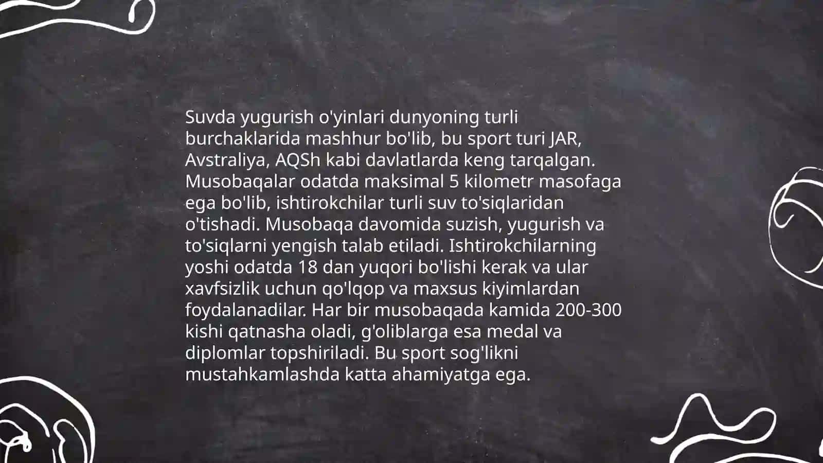 Suvda o’ynaladigan harakatli o’yinlar 4