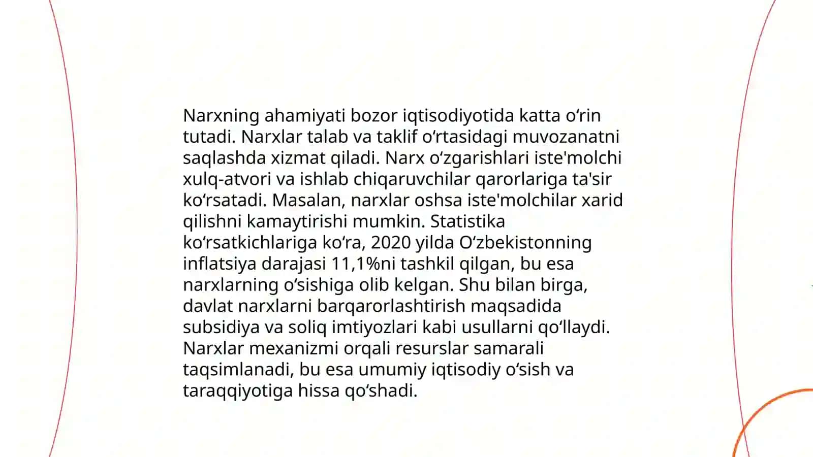 NARXNING MOHIYATI VA SHAKLLANISH XUSUSIYATLARI 4