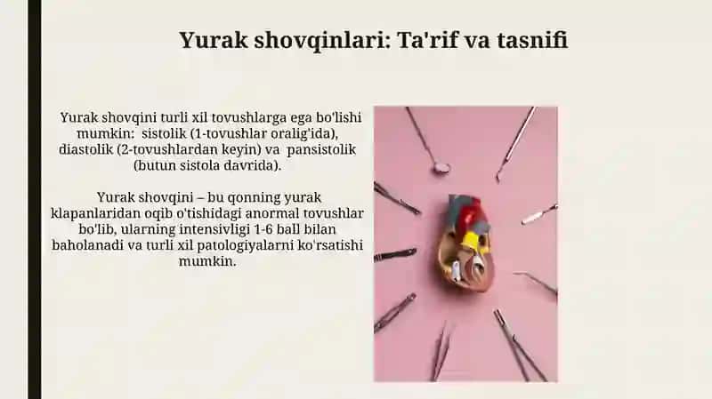 Yurak tonlari va komponentlari shovqin nima 4