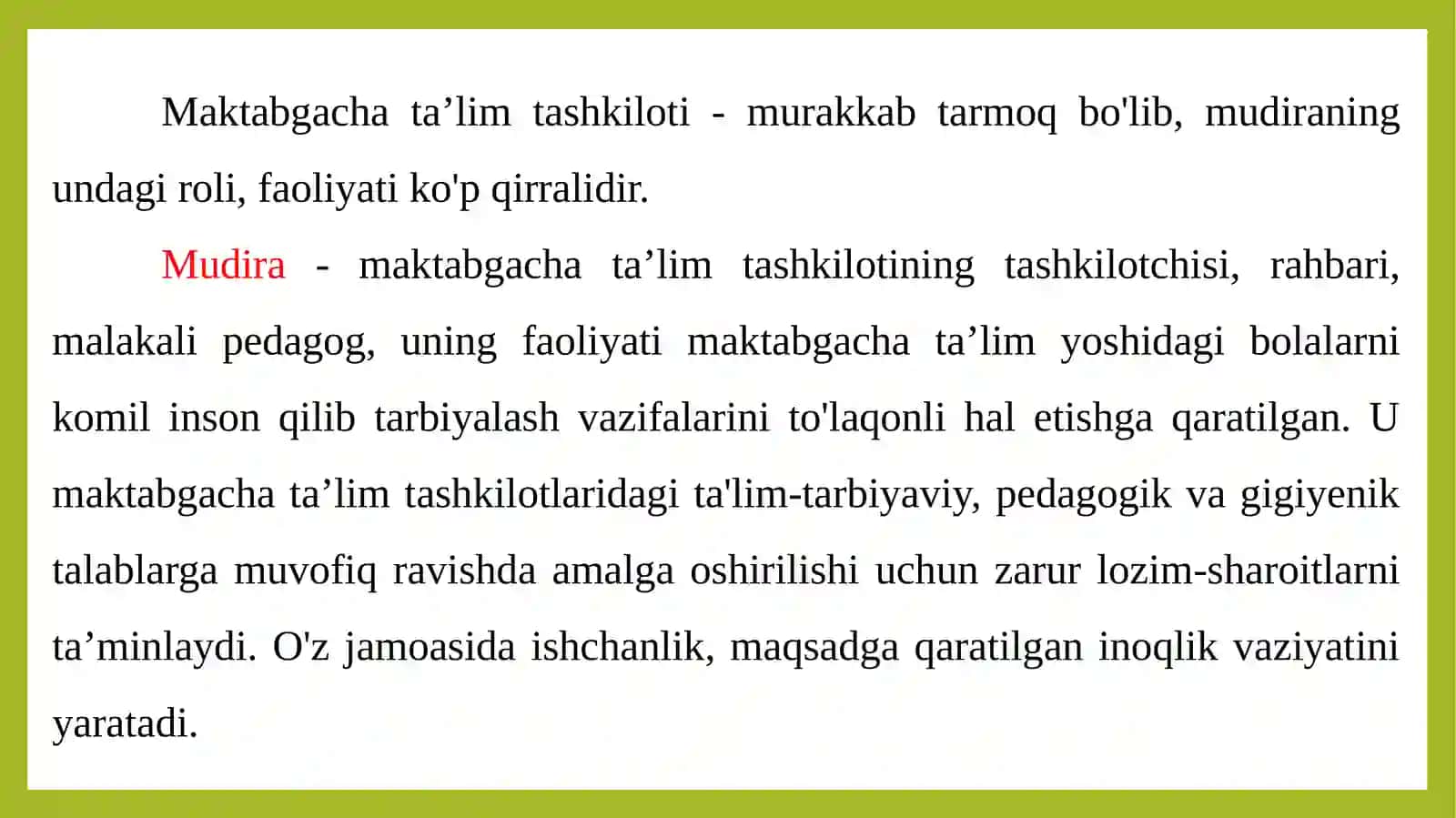 Direktori maktabgacha ta’lim tashkiloti rahbari 4