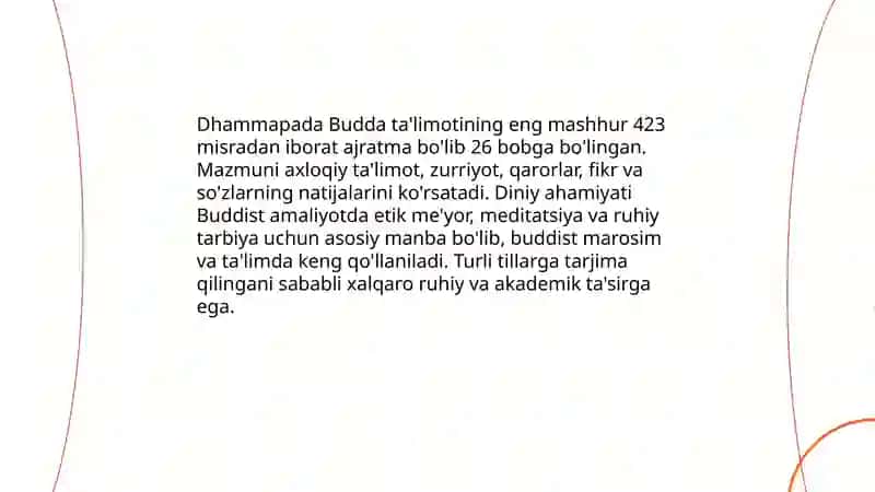 Buddaviylik dining muqaddas manbalari va marosimlar 4